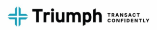 TRIUMPH TRANSACT CONFIDENTLY logo