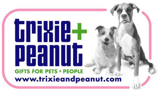 TRIXIE + PEANUT GIFTS FOR PETS + PEOPLE WWW.TRIXIEANDPEANUT.COM logo