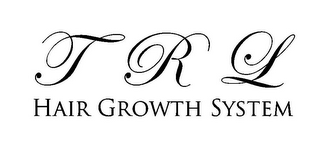 TRL HAIR GROWTH SYSTEM logo