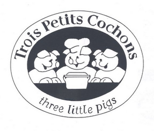 TROIS PETITS COCHONS THREE LITTLE PIGS logo
