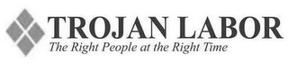 TROJAN LABOR THE RIGHT PEOPLE AT THE RIGHT TIME logo