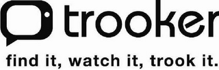 TROOKER FIND IT, WATCH IT, TROOK IT. logo
