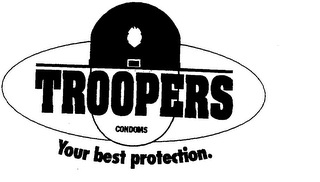 TROOPERS CONDOMS YOUR BEST PROTECTION logo