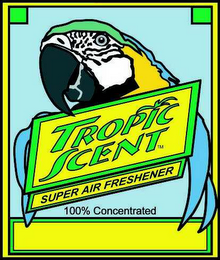 TROPIC SCENT SUPER AIR FRESHNER 100% CONCENTRATED logo