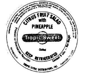 TROPIC SWEET CITRUS FRUIT SALAD WITH PINEAPPLE