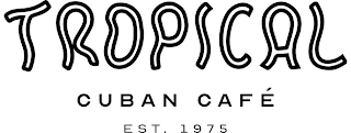 TROPICAL CUBAN CAFÉ EST. 1975 logo