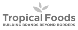 TROPICAL FOODS BUILDING BRANDS BEYOND BORDERS logo