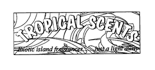TROPICAL SCENTS EXOTIC ISLAND FRAGRANCES.......JUST A LIGHT AWAY logo
