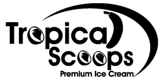 TROPICAL SCOOPS PREMIUM ICE CREAM logo