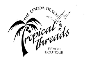 TROPICAL THREADS THE COCOA BEACH PIER BEACH BOUTIQUE logo
