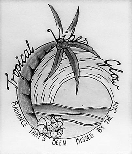 TROPICAL VIBES GLOW RADIANCE THAT'S BEEN KISSED BY THE SUN logo