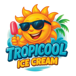 TROPICOOL ICE CREAM logo