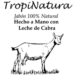 TROPINATURA JABÓN 100% NATURAL HECHO A MANO CON LECHE DE CABRA logo