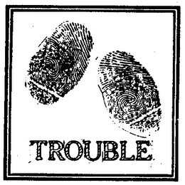 TROUBLE logo