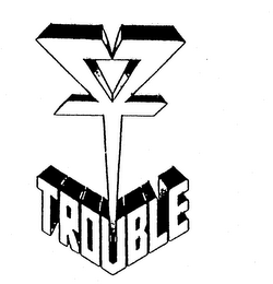 TROUBLE logo