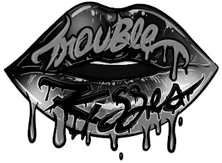 TROUBLE KISSES logo