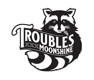 TROUBLES XXX MOONSHINE logo