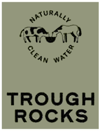 TROUGH ROCKS NATURALLY CLEAN WATER logo