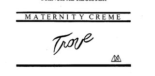 TROVE MATERNITY CREME logo