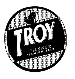 TROY PILSNER PREMIUM BEER logo