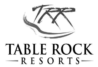 TRR TABLE ROCK RESORTS logo