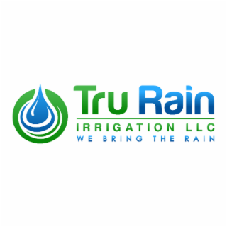 TRU RAIN IRRIGATION LLC WE BRING THE RAIN logo