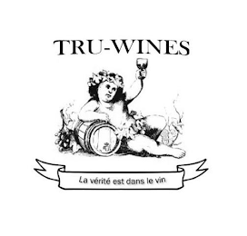 TRU-WINES LA VÉRITÉ EST DANS LE VIN logo
