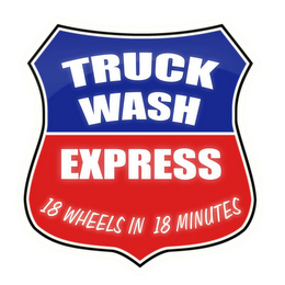 TRUCK WASH EXPRESS 18 WHEELS IN 18 MINUTES logo