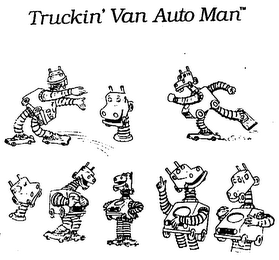 TRUCKIN' VAN AUTO MAN logo
