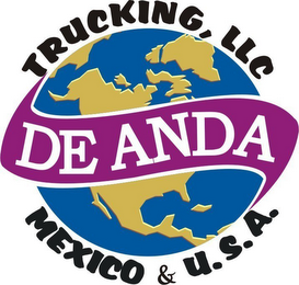 TRUCKING, LLC DE ANDA MEXICO & U.S.A. logo