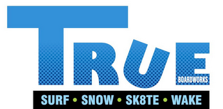 TRUE BOARDWORKS SURF SNOW SKATE WAKE logo