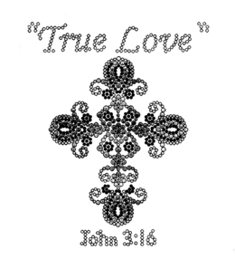 "TRUE LOVE" JOHN 3:16 logo