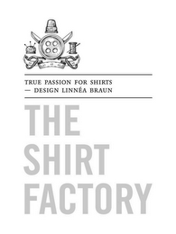 TRUE PASSION FOR SHIRTS - DESIGN LINNÉA BRAUN THE SHIRT FACTORY logo
