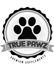 TRUE PAWZ PREMIUM SUPPLEMENTS logo