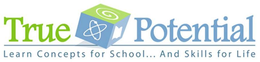 TRUE POTENTIAL LEARN CONCEPTS FOR SCHOOL...AND SKILLS FOR LIFE logo