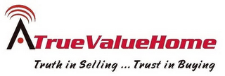 TRUE VALUE HOME TRUTH IN SELLING ... TRUST IN BUYING logo