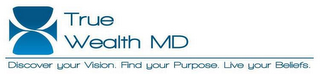 TRUE WEALTH MD DISCOVER YOUR VISION. FIND YOUR PURPOSE LIVE YOUR BELIEFS. logo