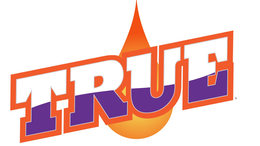 TRUE WITH A WATER DROP BACKGROUND logo
