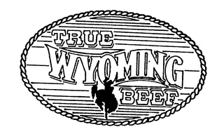 TRUE WYOMING BEEF logo