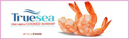 TRUESEA PREMIUM COOKED SHRIMP #TRUEFOOD logo