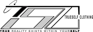 TRUESELF CLOTHING TSC TRUE REALITY EXISTS WITHIN YOURSELF logo