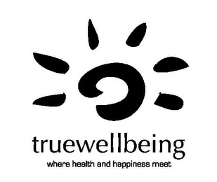 TRUEWELLBEING WHERE HEALTH AND HAPPINESS MEET logo