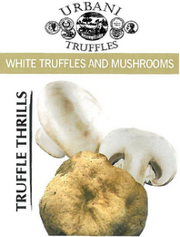 TRUFFLE THRILLS WHITE TRUFFLES AND MUSHROOMS URBANI TRUFFLES logo