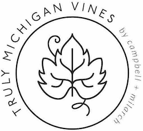 TRULY MICHIGAN VINES BY CAMPBELL + MILARCH logo