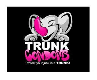 TRUNK CONDOMS PROTECT YOUR JUNK IN A TRUNK logo