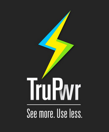 TRUPWR SEE MORE. USE LESS. logo