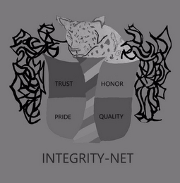 TRUST HONOR PRIDE QUALITY INTEGRITY-NET logo