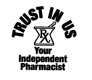 TRUST IN US RX YOUR INDEPENDENT PHARMACIST logo