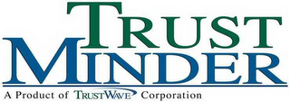 TRUST MINDER A PRODUCT OF TRUSTWAVE CORPORATION logo