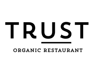 TRUST ORGANIC RESTAURANT logo
